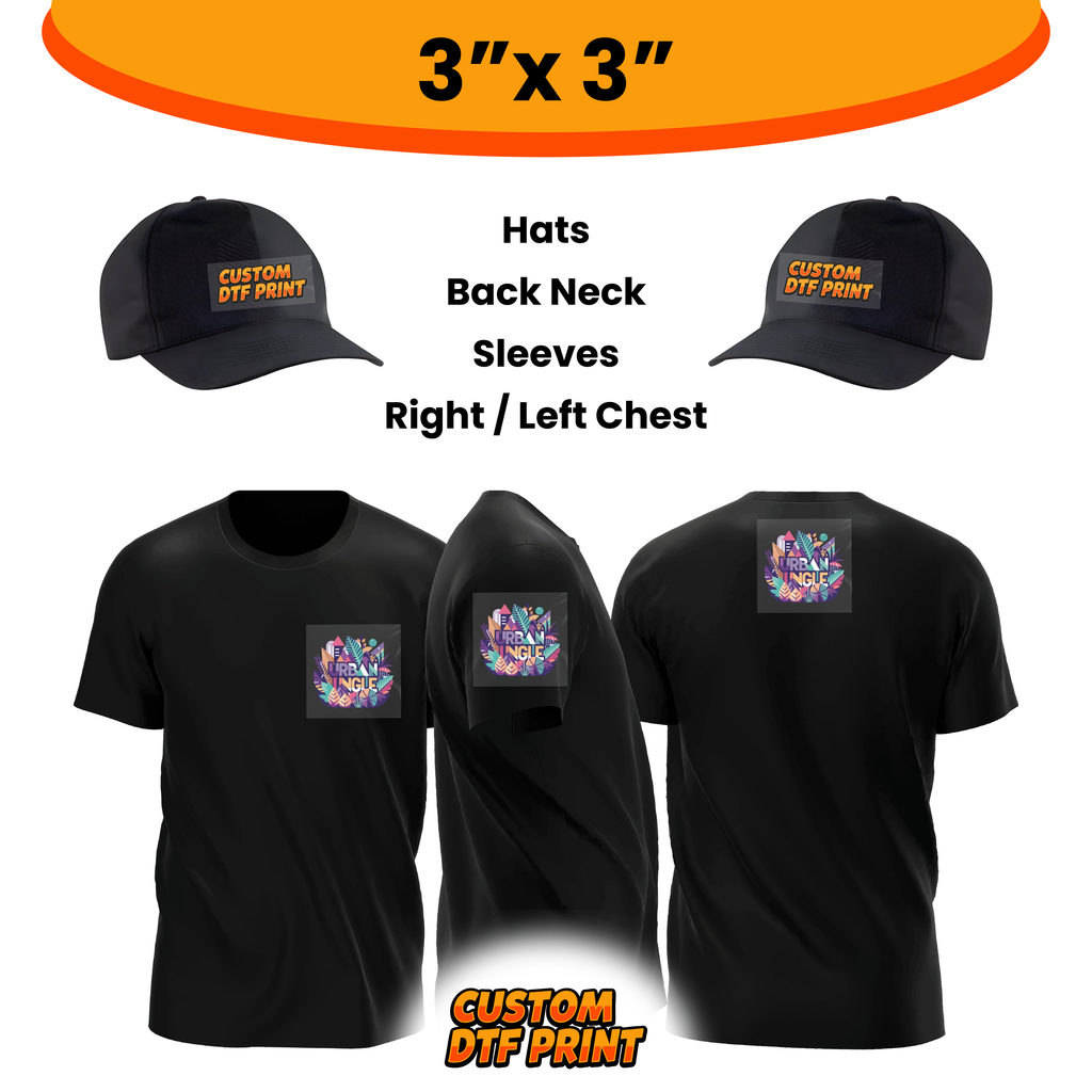 Custom DTF Transfer By Size