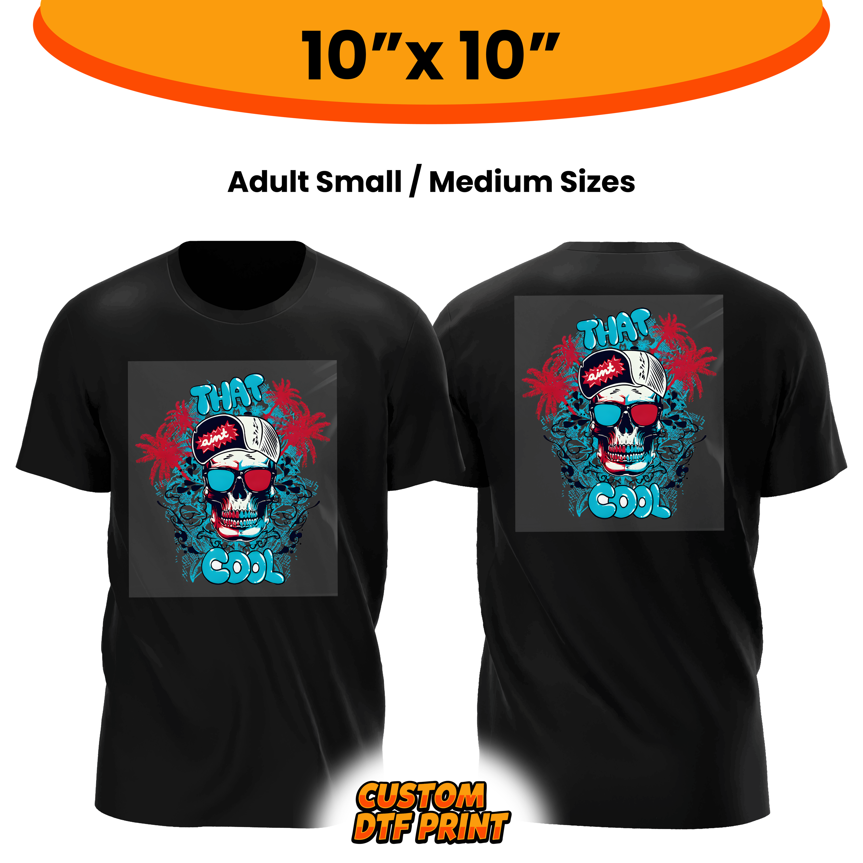 Custom DTF Transfer By Size