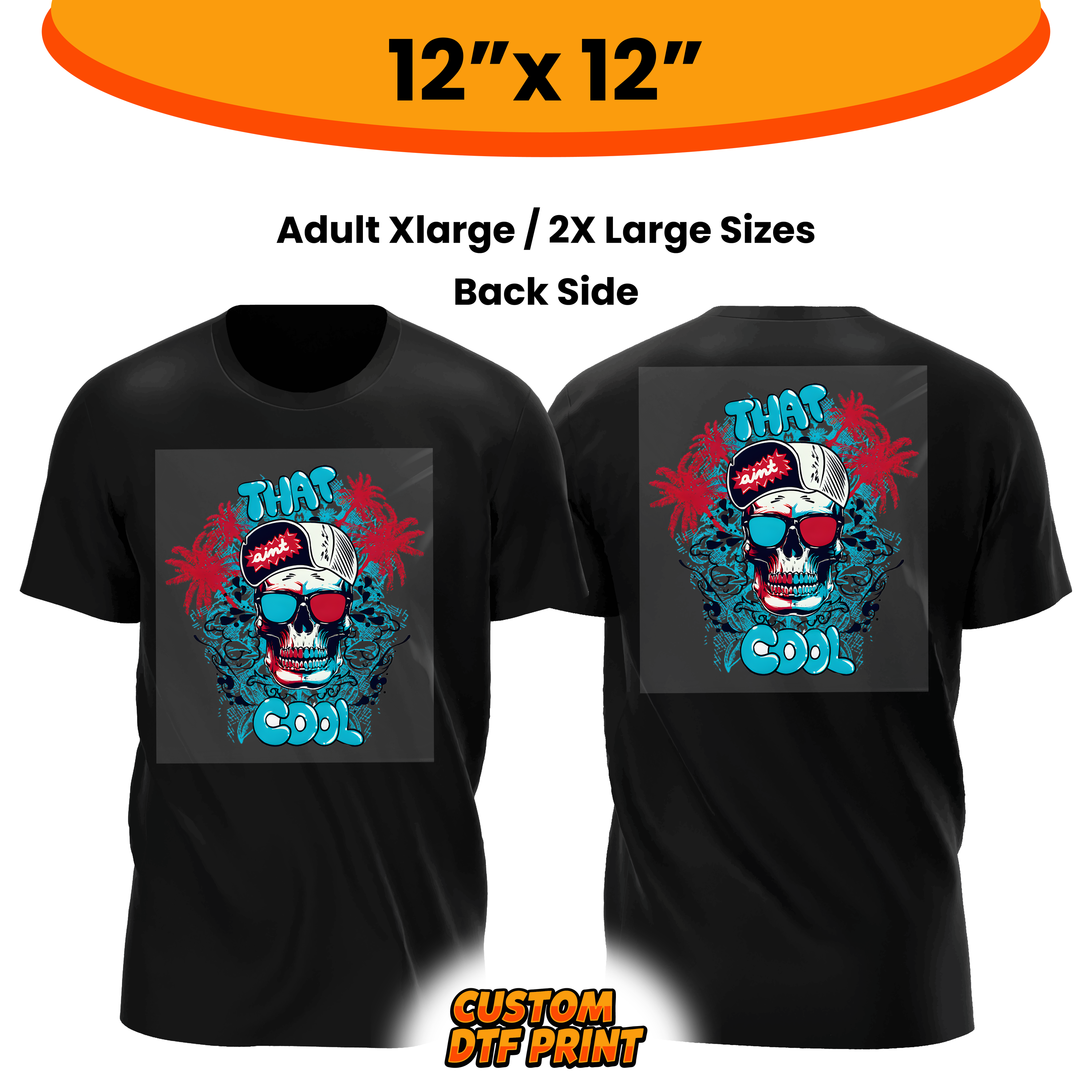 Custom DTF Transfer By Size