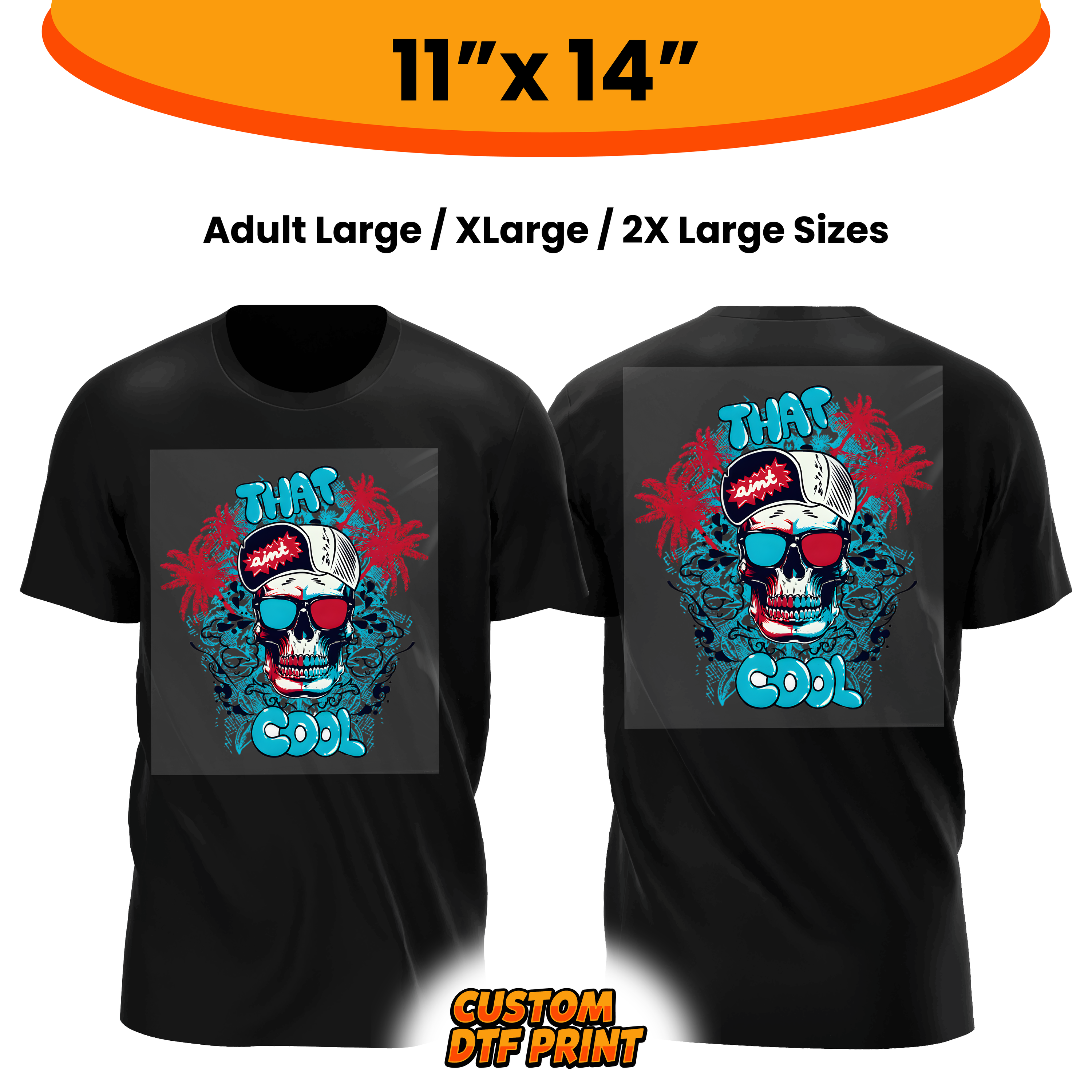 Custom DTF Transfer By Size