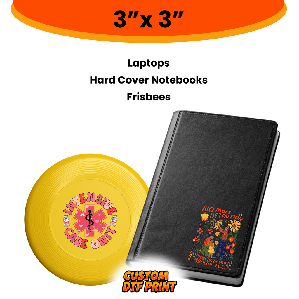 Custom UV DTF Transfer By Size