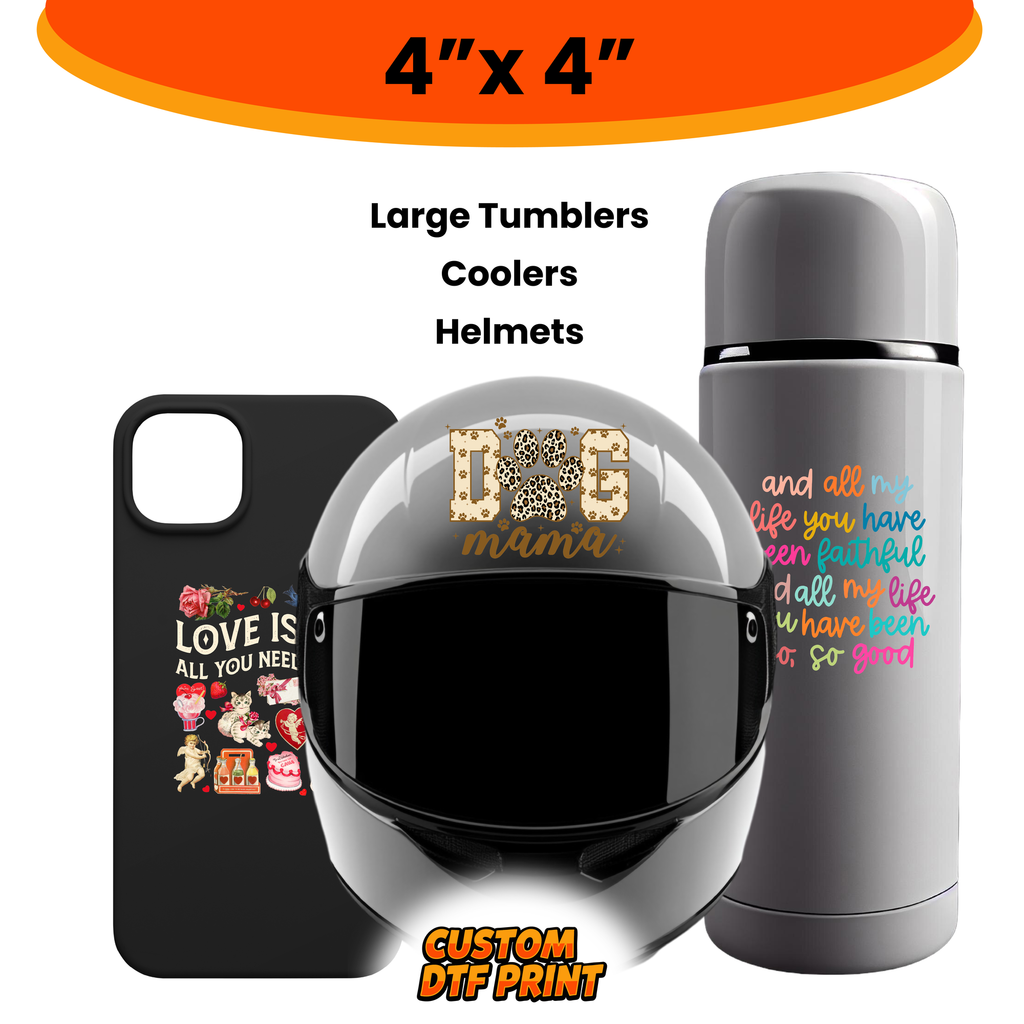 Custom UV DTF Transfer By Size