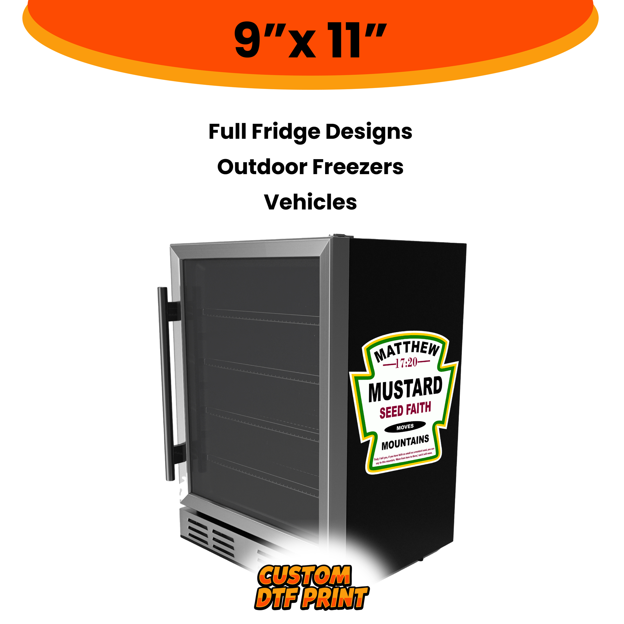 Custom UV DTF Transfer By Size