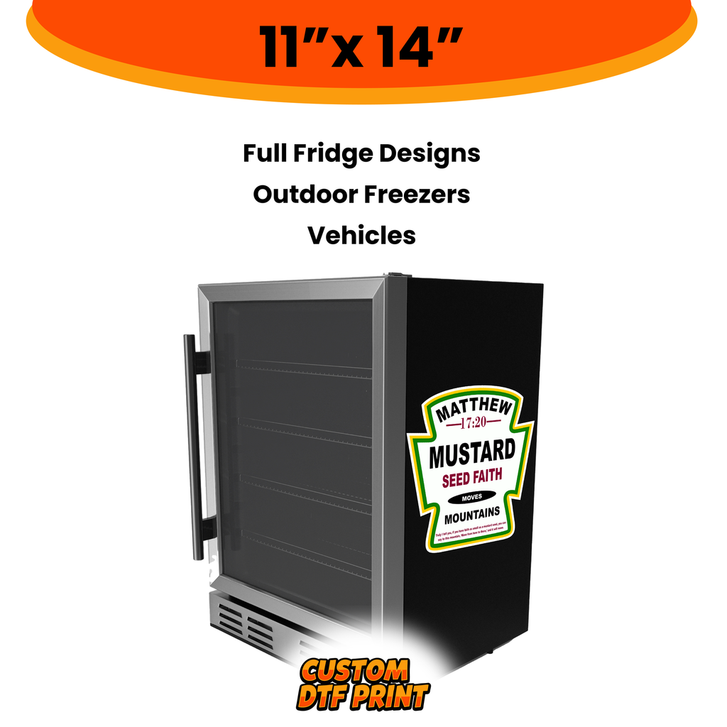 Custom UV DTF Transfer By Size
