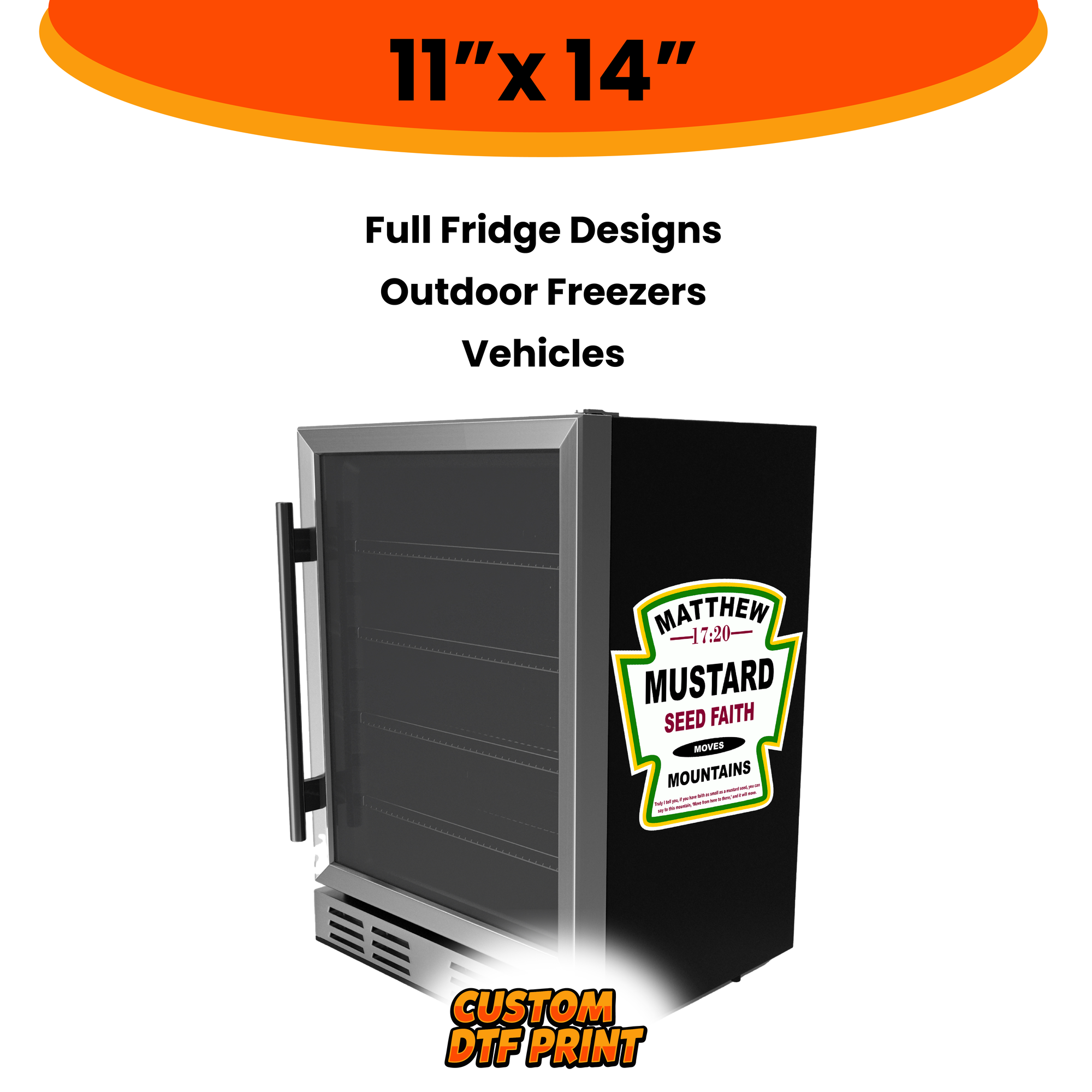 Custom UV DTF Transfer By Size