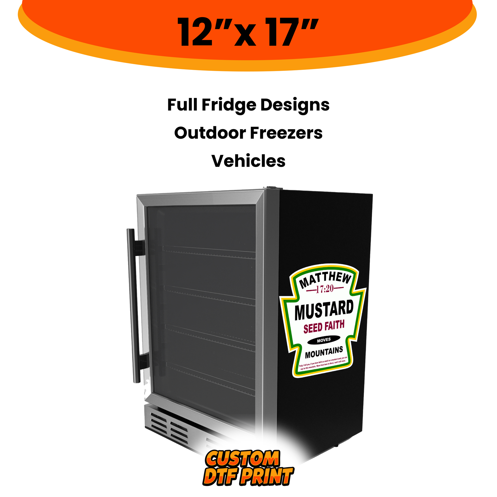 Custom UV DTF Transfer By Size