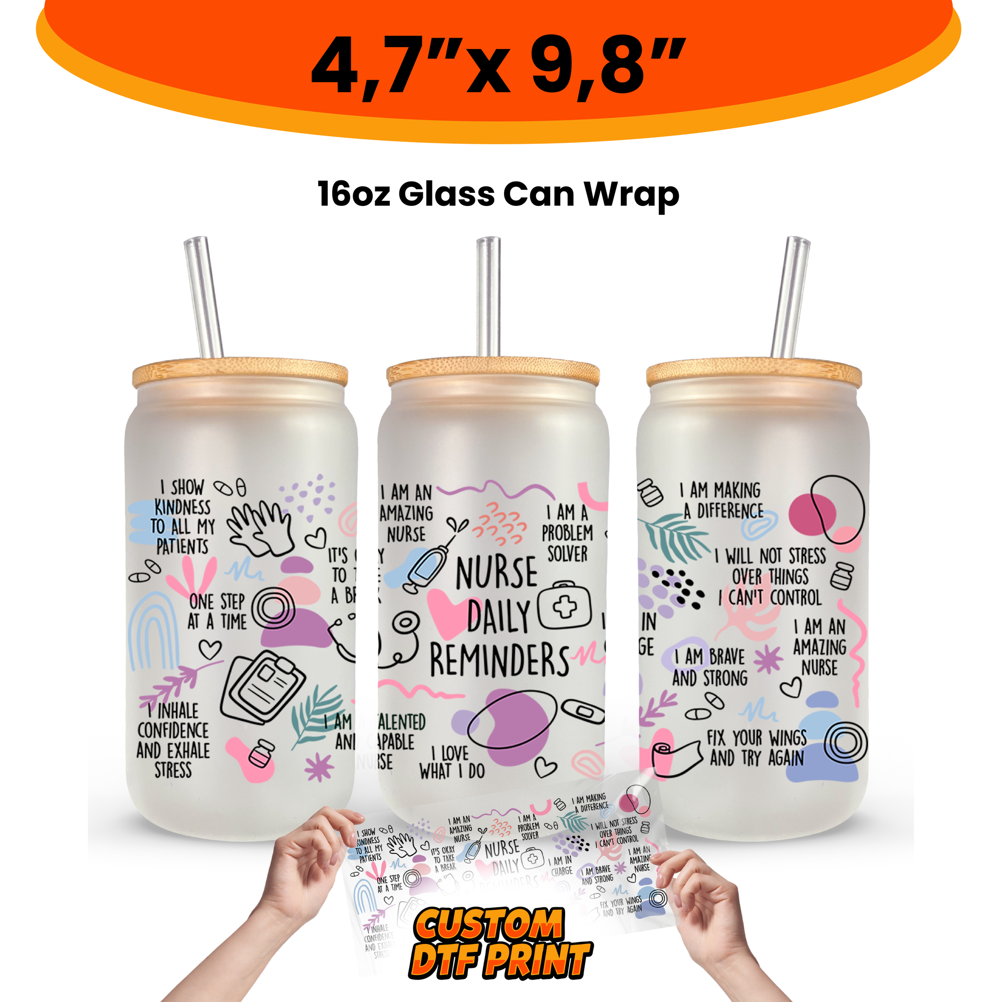 Custom UV DTF Transfer By Size