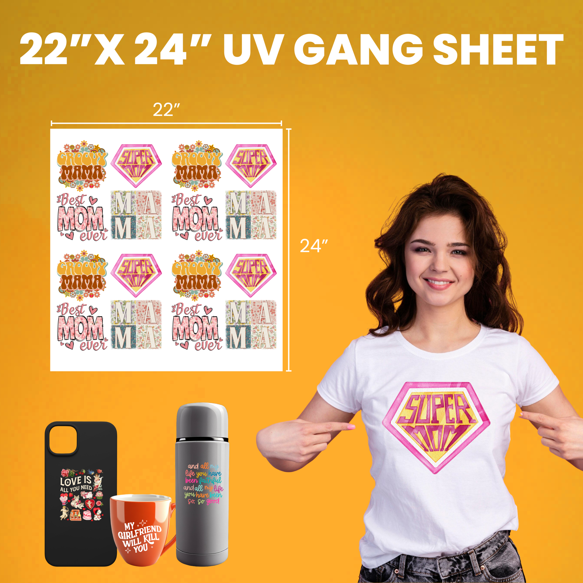 Create UV DTF Gang Sheet