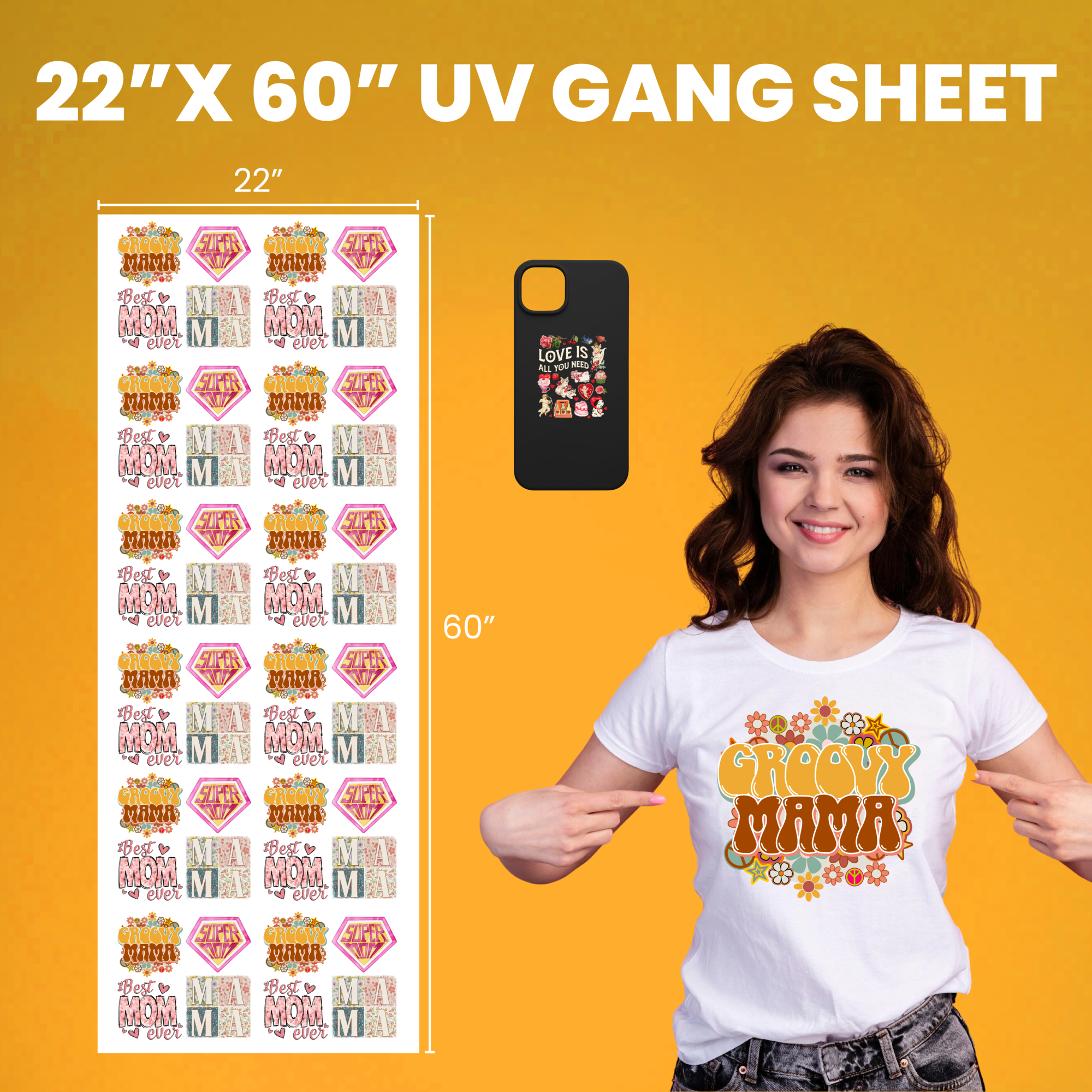 Create UV DTF Gang Sheet